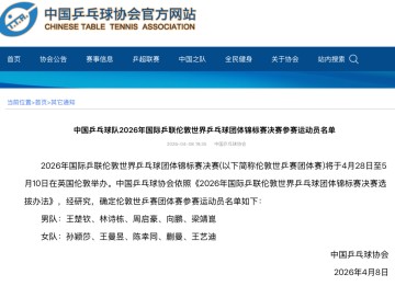 九游娱乐-樊振东自动放弃世乒赛名额！梁靖崑入选凑10人名单 温瑞博略遗憾